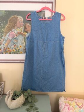 Bechamel Blue Denim Sleeveless Shift Dress